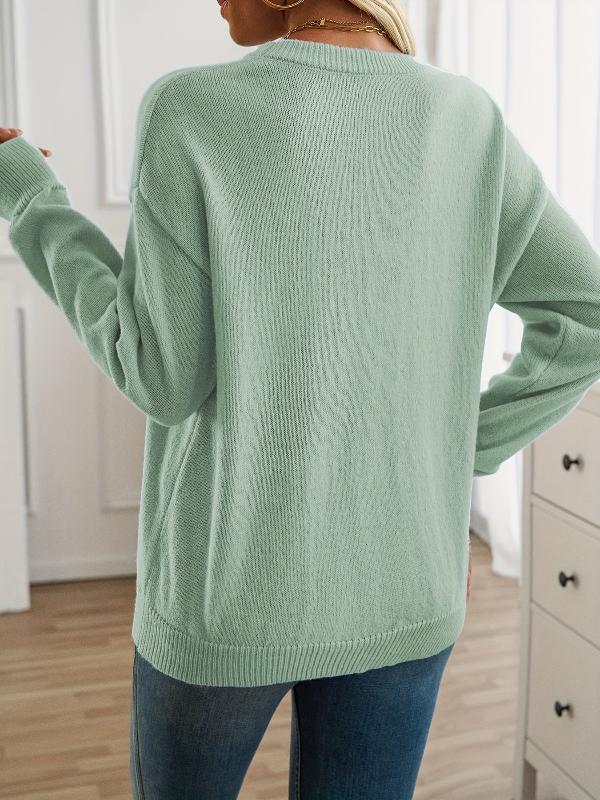 JansenStyle™ Mirte | Losvallende sweater met ronde hals