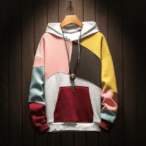 JansenStyle™ Arlo - Oversized patchwork-hoodie