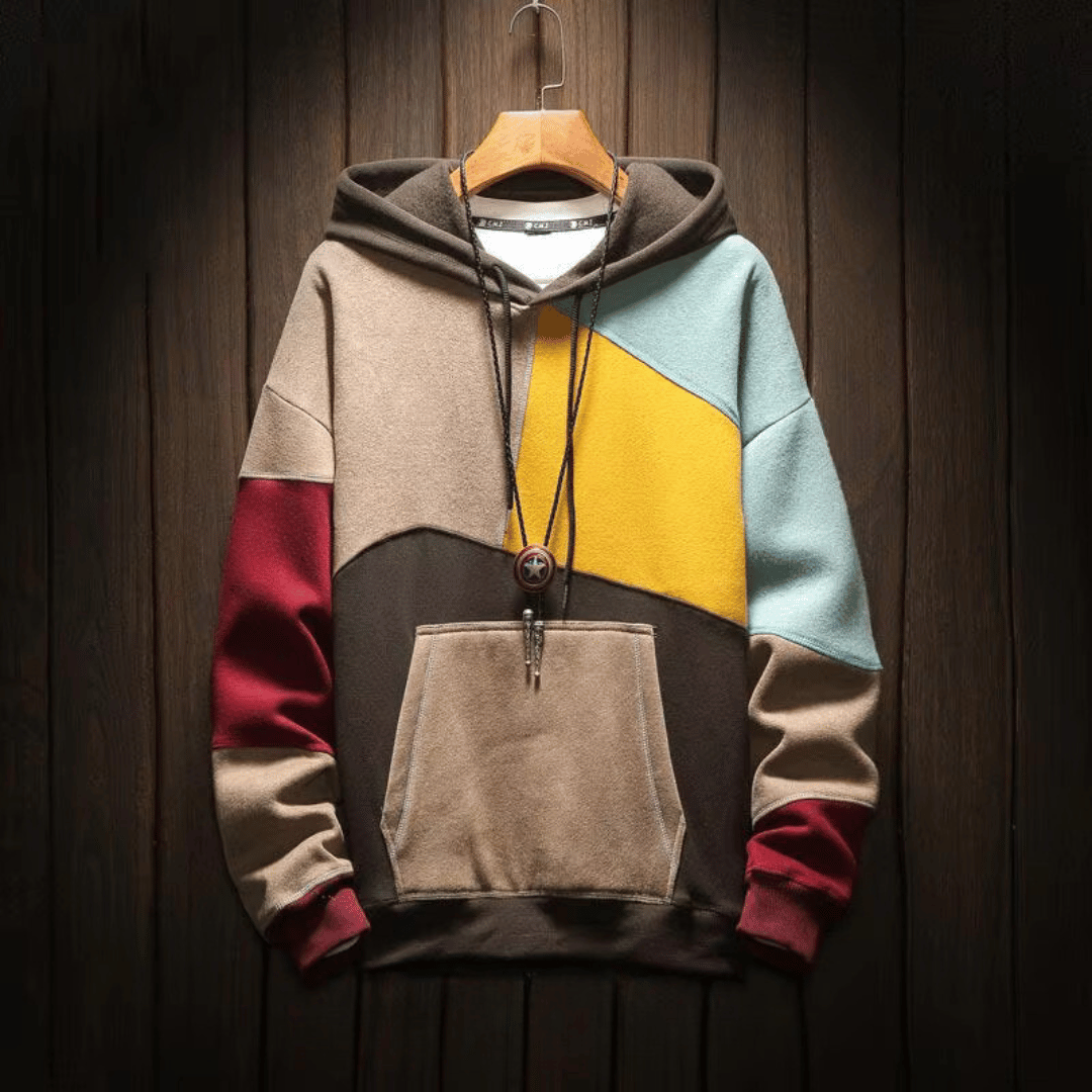 JansenStyle™ Arlo - Oversized patchwork-hoodie