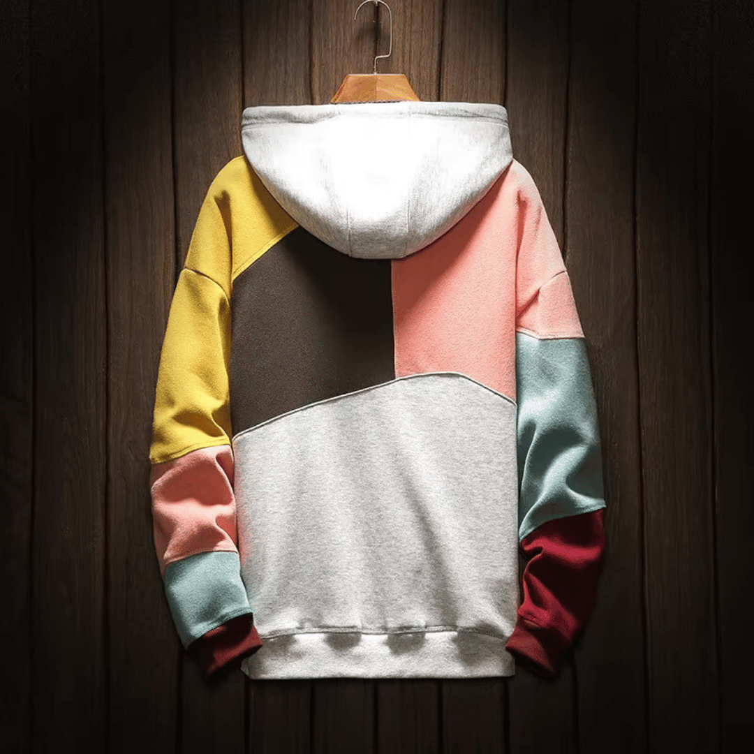 JansenStyle™ Arlo - Oversized patchwork-hoodie