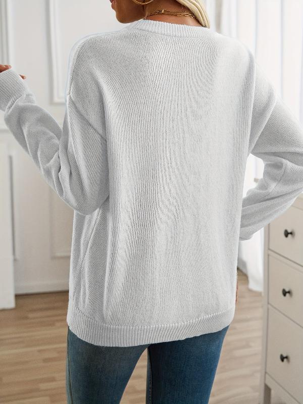 JansenStyle™ Mirte | Losvallende sweater met ronde hals