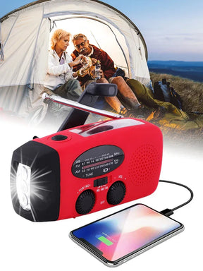 JansenStyle™ - Noodradio zaklamp en powerbank