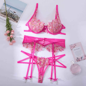 JansenStyle™ Ava | Fancy roze lingerie set