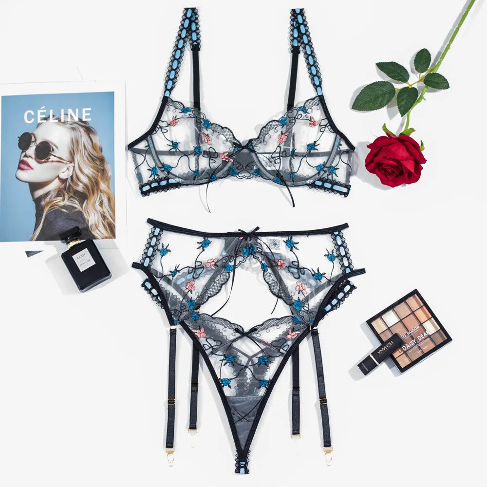 JansenStyle™ Tess | 3-delige Franse lingerieset