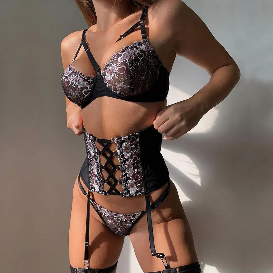 JansenStyle™ Senna | 3-delige Franse lingerieset