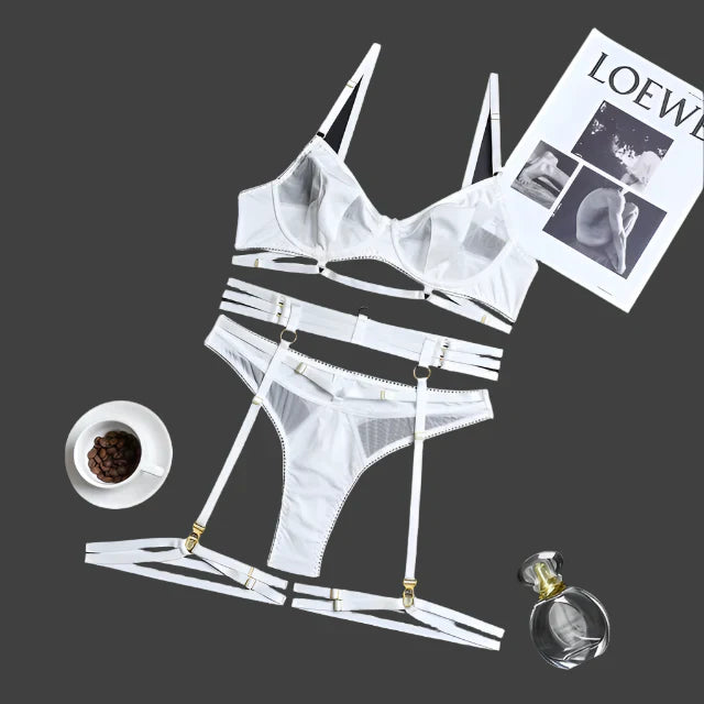 JansenStyle™ Sanne | luxe 3-delige Franse lingerieset