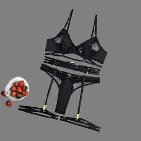 JansenStyle™ Sanne | luxe 3-delige Franse lingerieset