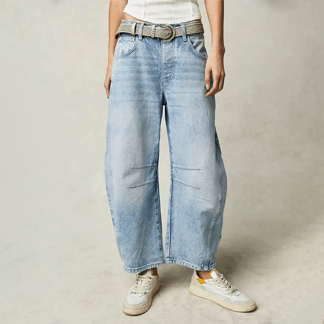 JansenStyle™ Ninthe - JEANS MET WIJDE PIJPEN