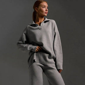 JansenStyle™ Florine - Stijlvol Knitted Tracksuit