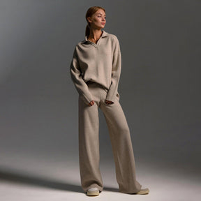 JansenStyle™ Florine - Stijlvol Knitted Tracksuit