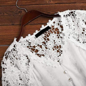 JansenStyle™ Hanne - Floral Lace Blouse