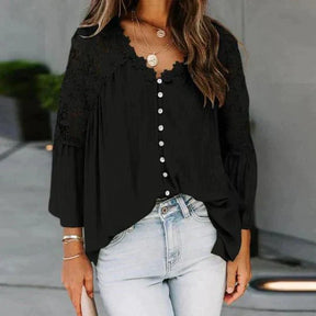 JansenStyle™ Hanne - Floral Lace Blouse