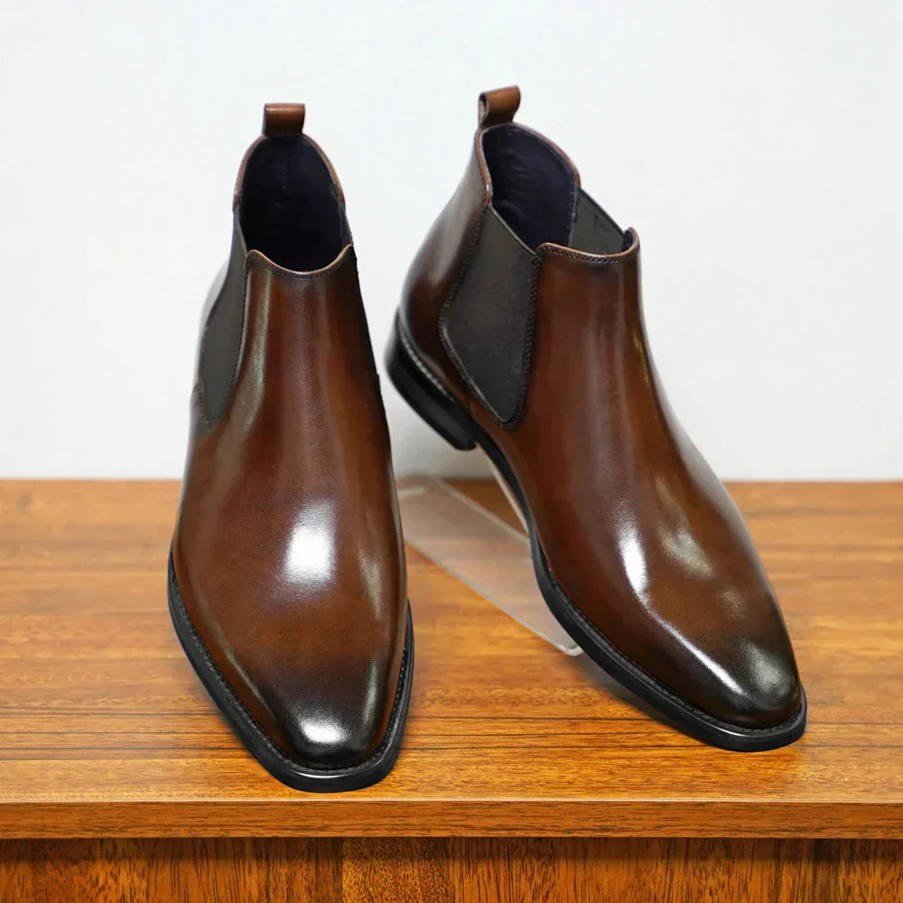 JansenStyle™ Blake | Verfijnde Leren Chelsea Boots